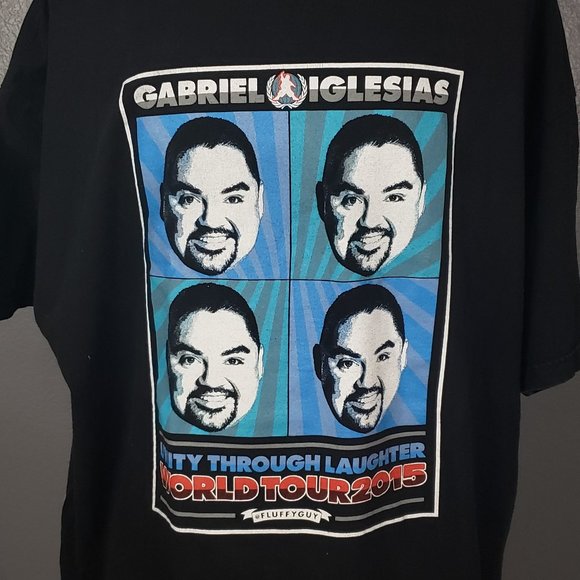 Gabriel Iglesias Black 3XL PreOwned T-Shirt-Gabriel Iglesias Stand Up Unity Thro - Picture 2 of 4